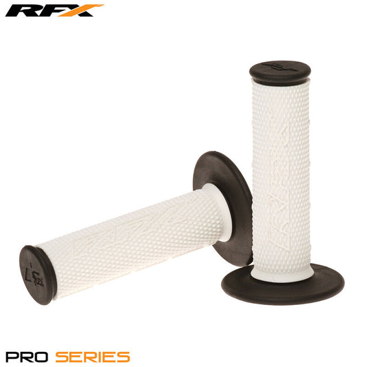 RFX Pro Series Dual Compound Grips White Centre (White/Black) Pair