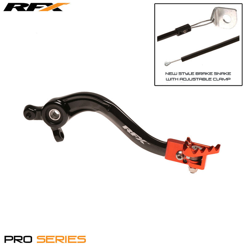 RFX Pro FT Rear Brake Lever (Black/Orange) )