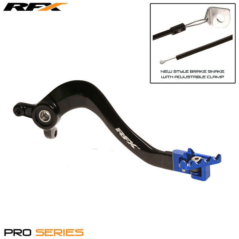 RFX Pro FT Rear Brake Lever (Black/Blue) - Husqvarna TC85 - 1110877001