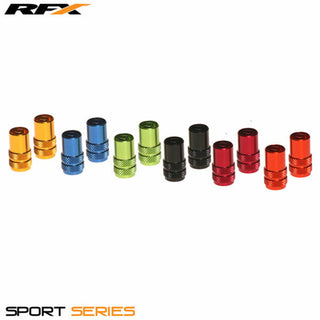 RFX Sport Valve Caps with Valve Key (Green) 2pcs
