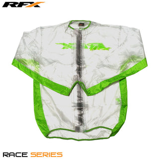 RFX Sport Wet Jacket (Clear/Green) Size Adult Size M