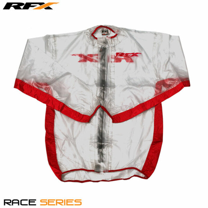 RFX Sport Wet Jacket (Clear/Red) Size Adult Size XL