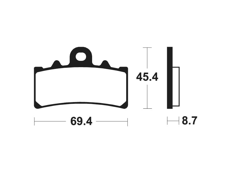 TECNIUM Maxi Scooter Sintered Metal Brake pads - MSS377 - 1111143