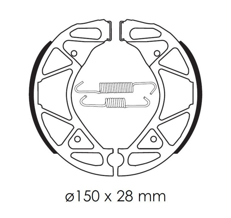 TECNIUM Scooter Organic Brake Shoes - BA209 - 1114349