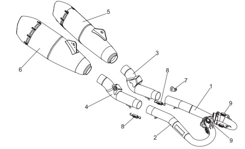 YOSHIMURA RS-9 Tailpipe - Honda CRF250R / RX