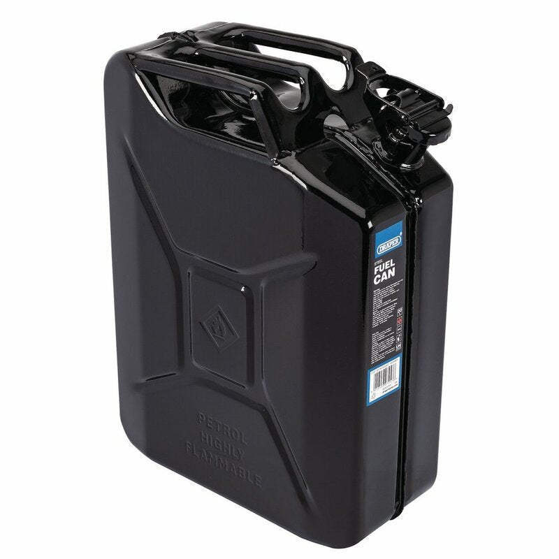 DRAPER Steel Fuel Can - Black 20L