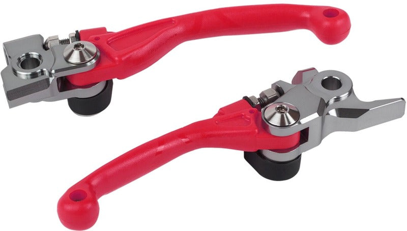 POLISPORT Pivot Unbreakable Lever Set Red - Honda - 1114995003