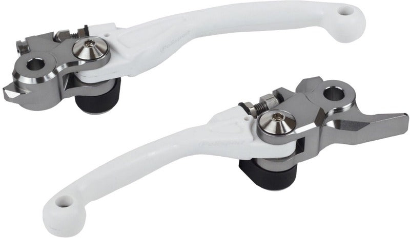 POLISPORT Pivot Unbreakable Lever Set White - KTM / Husqvarna - 1114997001
