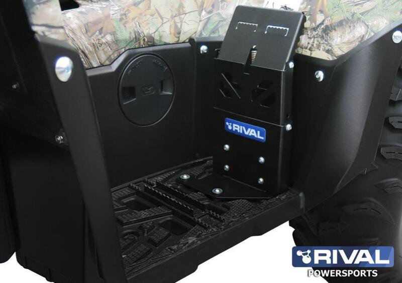 RIVAL Footrests for Passengers + Fitting Kit - Yamaha Grizzly 550 / 700 / Kodiak 700