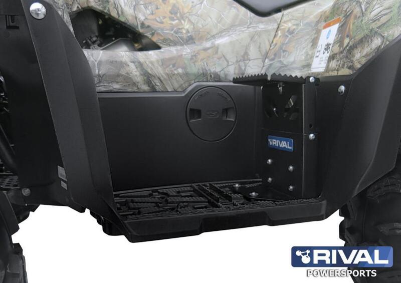 RIVAL Footrests for Passengers + Fitting Kit - Yamaha Grizzly 550 / 700 / Kodiak 700