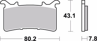 BREMBO Competition Carbon-Keramik-Bremsbeläge - 07GR99RC