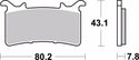 BREMBO Street Sintermetall-Bremsbeläge - 07GR99SA