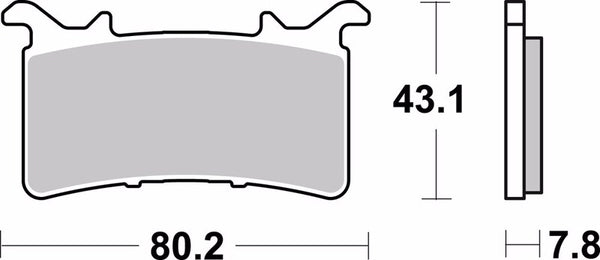 BREMBO Street Sintermetall-Bremsbeläge - 07GR99SA
