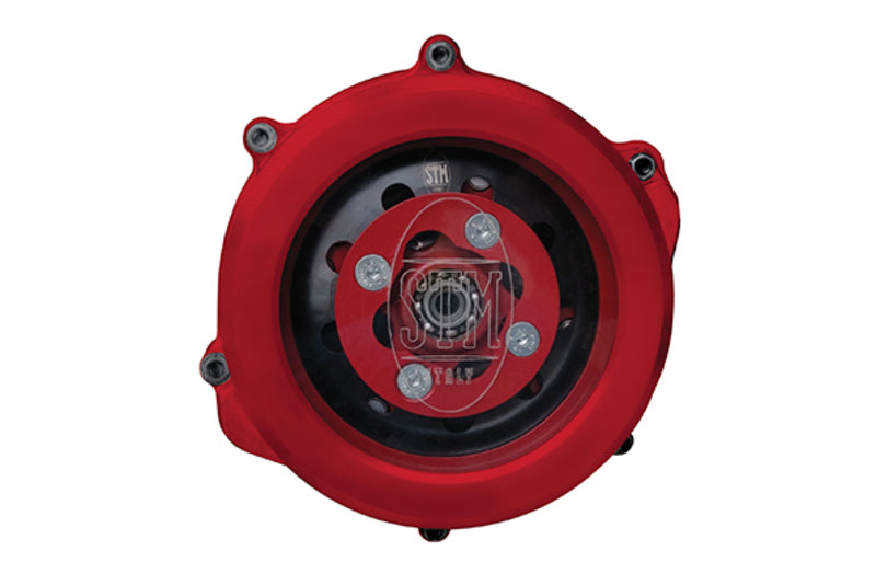 STM Clutch Cover Red/Transparent - Honda 450