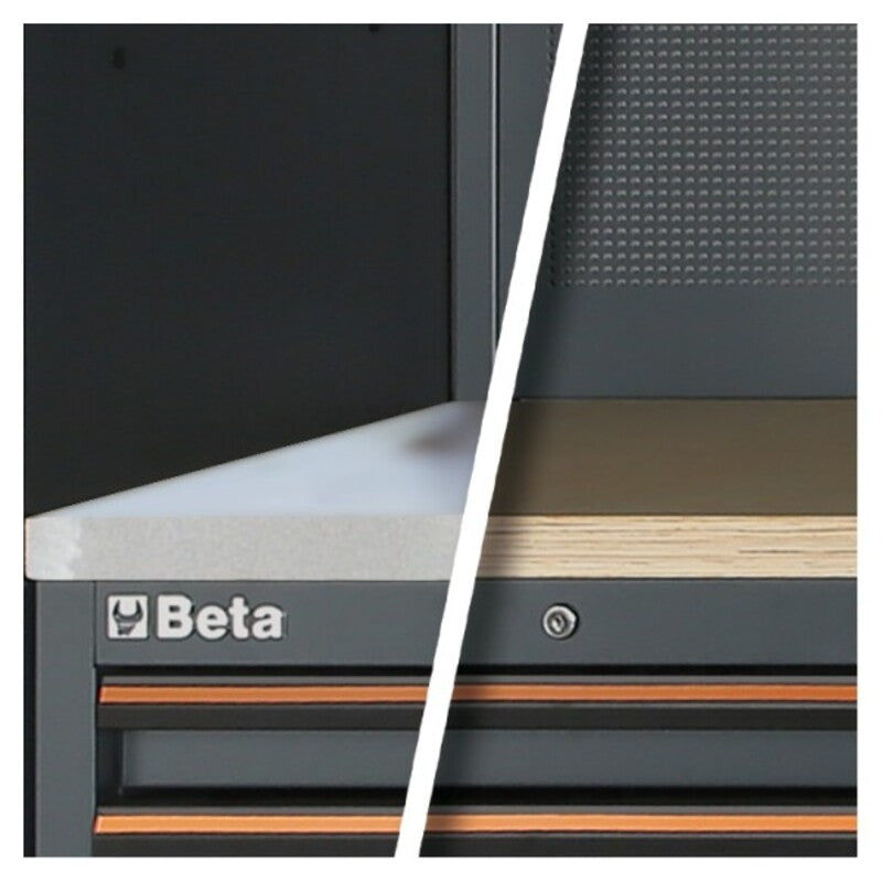 BETA C45PRO X Workshop Workbench MDF Stainless Steel Worktop