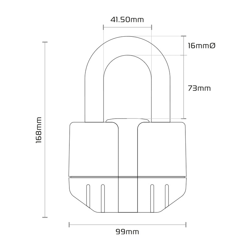 OXFORD Boss Alarm 16mm Chain Lock