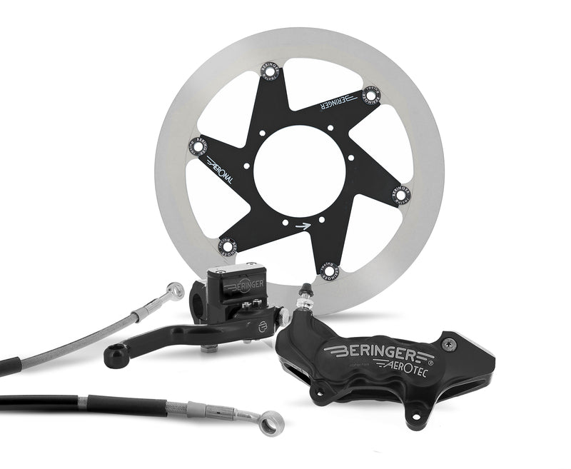 BERINGER Top Race Brake System 17'' Wheel AerotecÂ® Axial Caliper 6 Pistons Black KTM/HVA