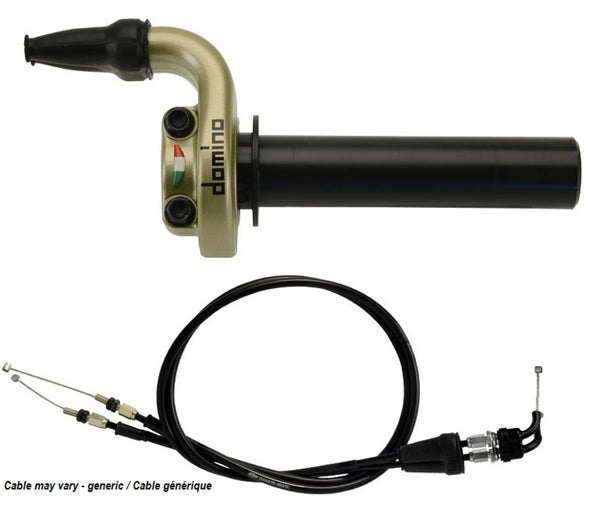DOMINO KRE Throttle Kit with Cables Gold - 3031862