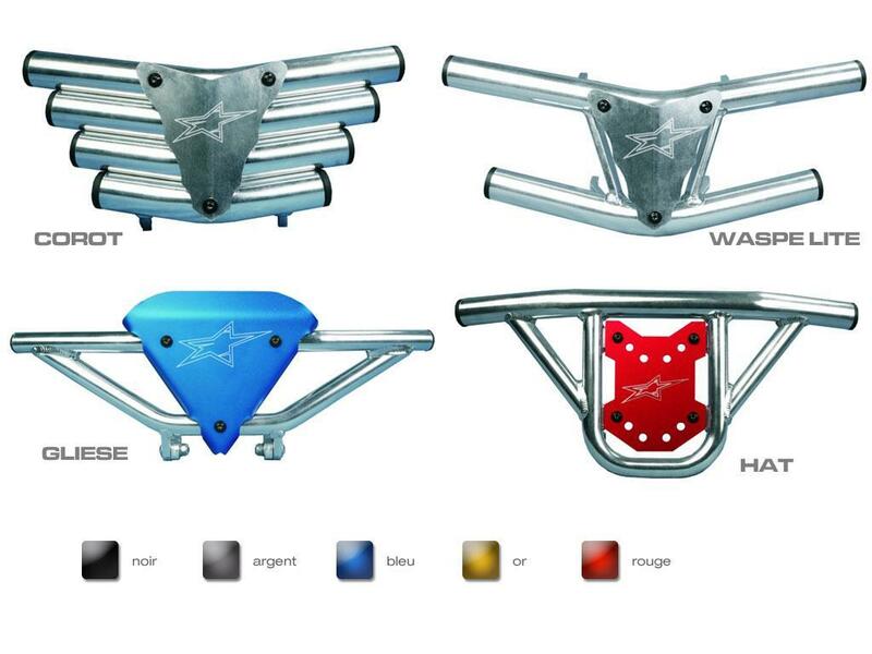 CROSS-PRO Waspe lite Aluminium Bumper - Red Yamaha YFM700R Raptor