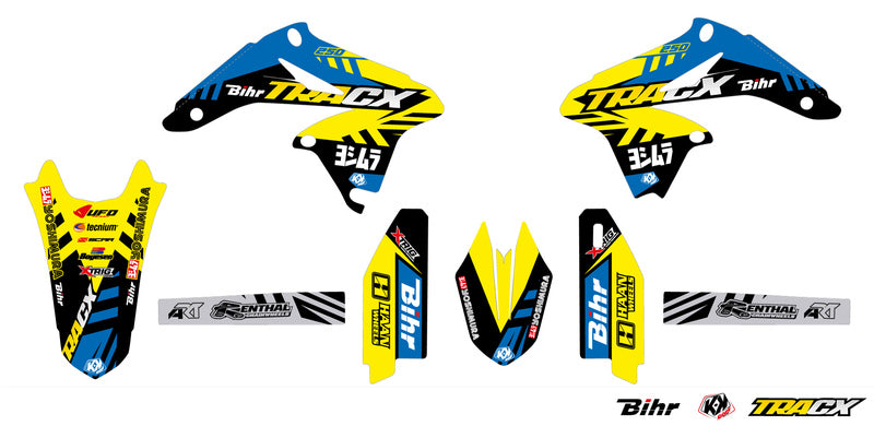 UFO Plastic & Graphic Kit OEM Color Suzuki RM-Z 250