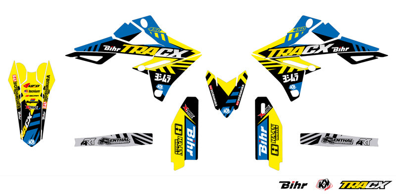 UFO Plastic & Graphic Kit OEM Color Suzuki RM-Z250/450