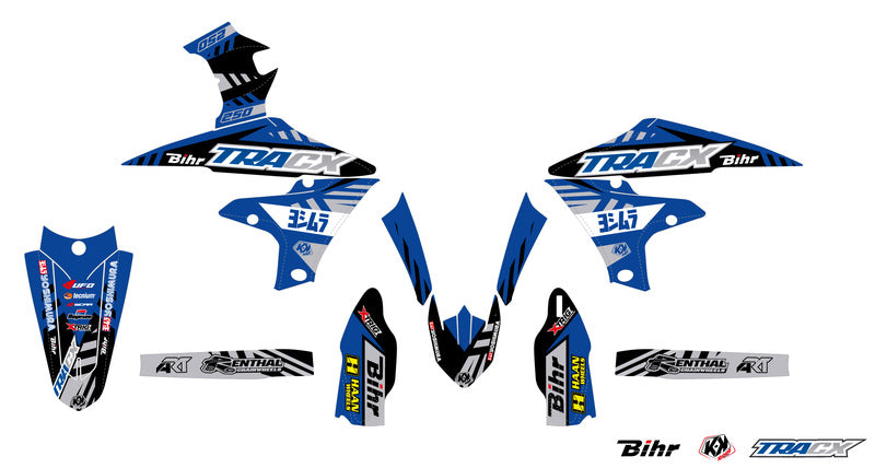 UFO Plastic & Graphic Kit OEM Color Yamaha YZ250F