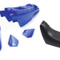 ART Plastic Kit OEM Color Blue w/ Complete Seat Black + KUTVEK Racer Graphic Kit Blue Yamaha PW50