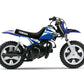 ART Plastic Kit White + KUTVEK Racer Graphic Kit Blue Yamaha PW50