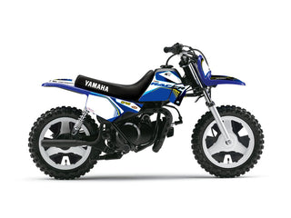 ART Plastic Kit White + KUTVEK Racer Graphic Kit Blue Yamaha PW50