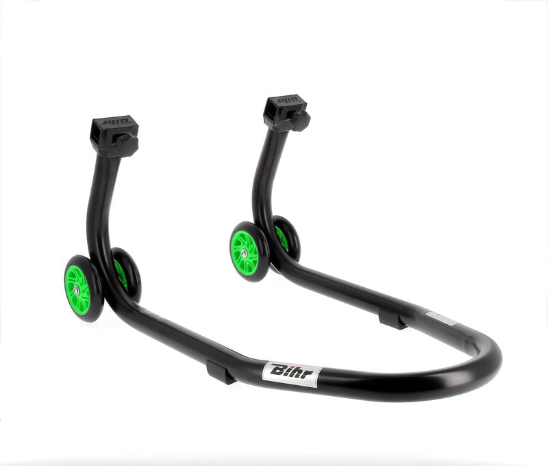 BIHR Home Track Front Stand Matt Black Green Wheels