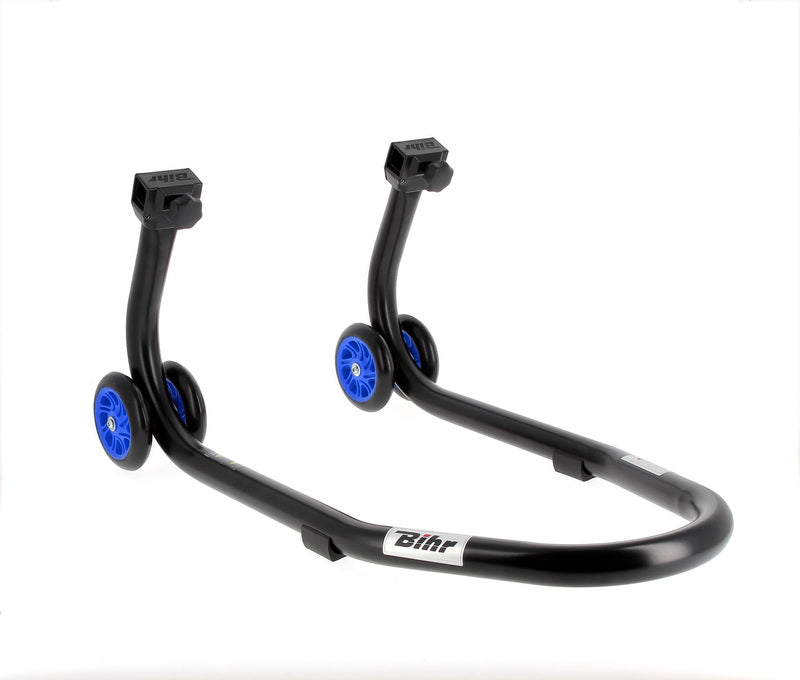 BIHR Home Track Front Stand Matt Black Blue Wheels