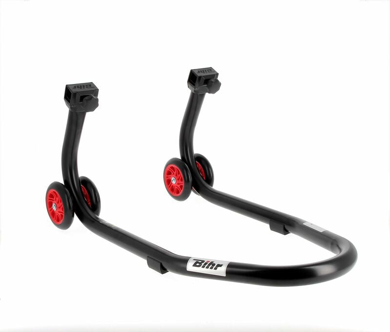 BIHR Home Track Front Stand Matt Black Red Wheels