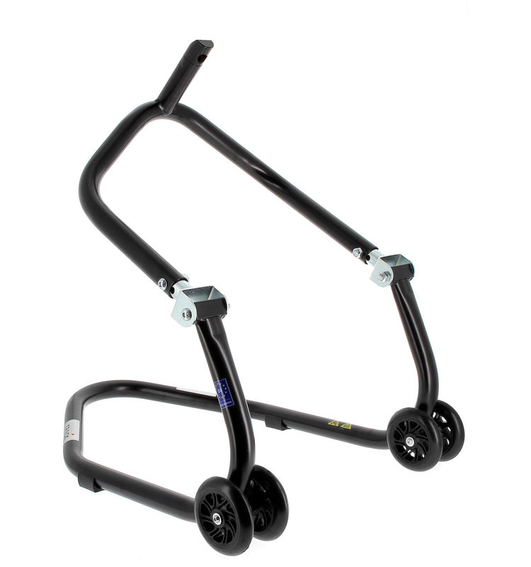 BIHR Home Track Under Triple Clamp Front Paddock Stand Matt Black Black Wheels