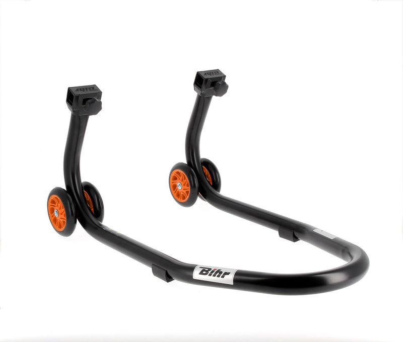 BIHR Home Track Front Stand Matt Black Orange Wheels