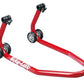 BIKE LIFT Red Universal Front Stand With Roller Adaptors