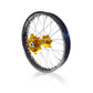 ART MX Complete Front + Rear Wheel 21x1,60/19x2,15 Black Rim/Gold Hub Suzuki