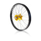 ART MX Complete Front + Rear Wheel 21x1,60/19x2,15 Black Rim/Gold Hub Suzuki