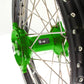 ART MX Complete Front + Rear Wheel 21x1,60/19x1,85 Black Rim/Green Hub Kawasaki