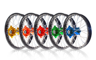 ART MX Complete Front + Rear Wheel 21x1,60/19x2,15 Black Rim/Orange Hub KTM - 3033493
