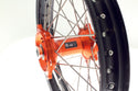 ART MX Complete Front + Rear Wheel 21x1,60/19x2,15 Black Rim/Orange Hub KTM - 3033493