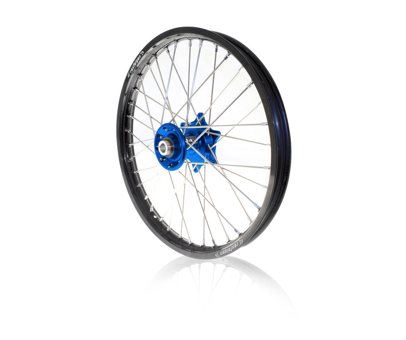 ART MX Complete Front + Rear Wheel 21x1,60/19x1,85 Black Rim/Blue Hub Yamaha - 3033503