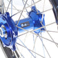 ART MX Complete Front + Rear Wheel 21x1,60/19x1,85 Black Rim/Blue Hub Yamaha - 3033509