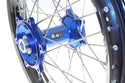 ART MX Complete Front + Rear Wheel 21x1,60/19x2,15 Black Rim/Blue Hub Yamaha - 3033511