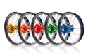 ART MX Complete Front + Rear Wheel 21x1,60/19x2,15 Black Rim/Blue Hub Yamaha - 3033511