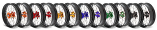 ART SM Complete Front + Rear Wheel 17x3,50/17x4,50 Black Rim/Blue Hub Husqvarna - 3033520
