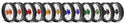 ART SM Complete Front + Rear Wheel 17x3,50/17x4,50 Black Rim/Blue Hub Yamaha - 3033532
