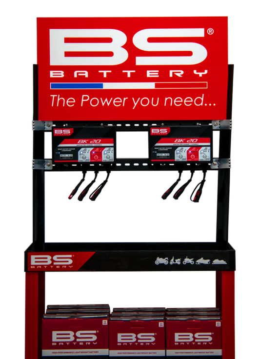 BS BATTERY Display Kit with one BK20 Charger