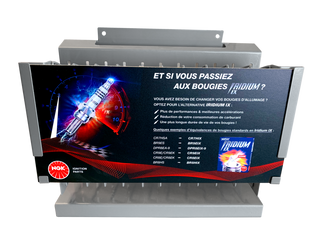 NGK Iridium Sparkplugs Display - French Language