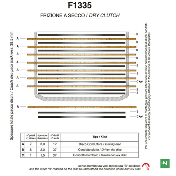 NEWFREN Friction Clutch Plates Set - Ducati - 1018173