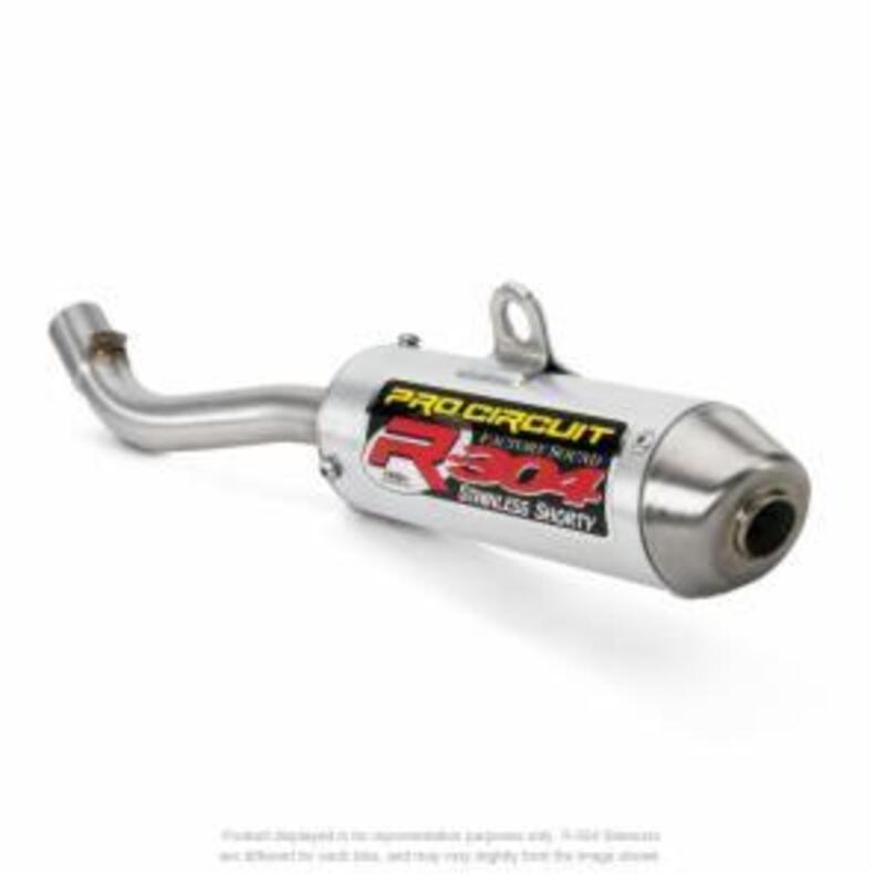 PRO CIRCUIT R-304 Muffler Brushed Aluminum/Stainless Steel End Cap KTM/Husqvarna - 1061651